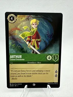 Arthur - Trained Swordsman 69/204 Common Rise of the Floodborn Disney Lorcana - Image 1