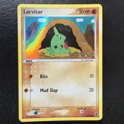 Larvitar 51/101 2006 EX Dragon Frontiers Pokemon Card Reverse Holo Stamped MP/LP - Image 1