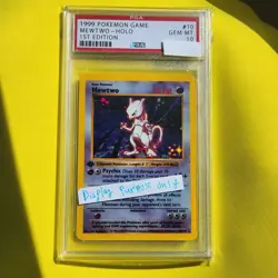 **CUSTOM MADE** 1999 Pokemon Base Set Shadowless 1st Edition Holo Mewtwo Card - Image 1