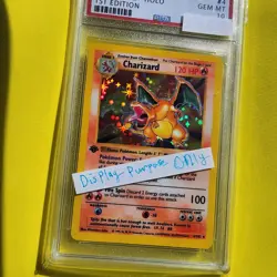 **CUSTOM MADE** 1999 Pokemon Base Set Shadowless 1st Edition Holo Charizard Card - Image 2