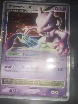 Pokemon Mewtwo LV.X DP28 Black Star Promo Ultra Rare Card 2008 Diamon and Pearl - Image 3