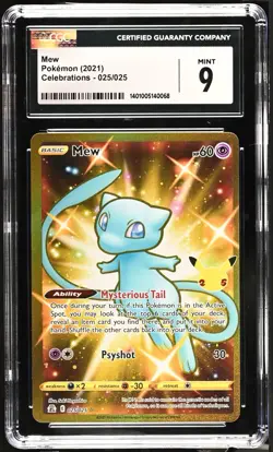 Pokemon Shiny Mew Holo Secret Celebrations Card 025/025 CGC Mint 9 - Image 1