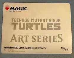 Michelangelo, Game Master 13/54 Art Series TMNT MTG Art Card NM/M - Image 2