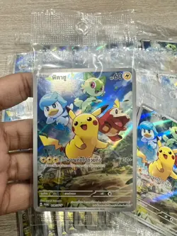 SEALED Pikachu Promo 019/SV-P Pokemon Card Thai Ver. - Image 2