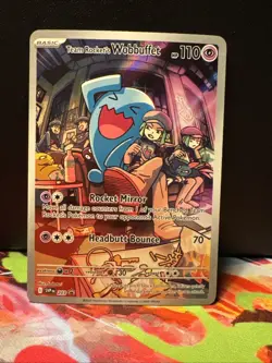Team Rocket's Wobbuffet 203 Sv: Scarlet & Violet Promo Cards Holo - Image 1