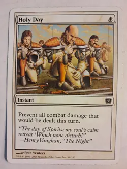 Holy Day NINTH 9TH Edition (18/350) MTG Magic the Gathering MP BULK DISCOUNT - Image 1