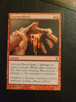 Magic the Gathering MTG Searing Blood (111) Born of the Gods Red Burn LP - Image 1
