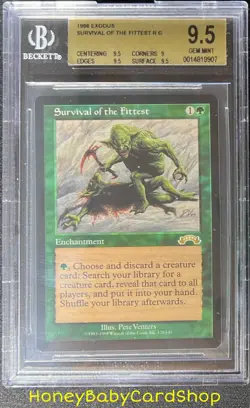 MTG Exodus 1998 Survival of the Fittest BGS 9.5 GEM MINT Silver Age IconicStaple - Image 1