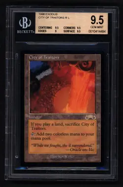 City of Traitors - Exodus - MTG Magic the Gathering - BGS MINT 9.5 - Image 1