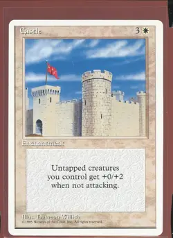 Castle Uncommon NM/NM- Alternate Fourth 4th Edition Magic the Gathering MTG - Image 1