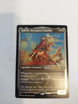Keleth, Sunmane Familiar (Foil Etched) Commander Legends Foil - Image 1