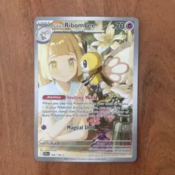 Pokemon TCG Lillie's Ribombee Journey Together 164/159 Illustration Rare NM Card - Image 1