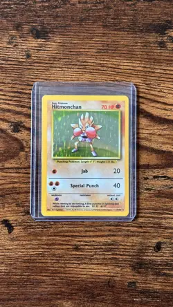 Pokemon Base Set Hitmonchan 7/102 1999 WOTC Holo Rare English - Image 3
