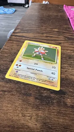 Pokemon Base Set Hitmonchan 7/102 1999 WOTC Holo Rare English - Image 4