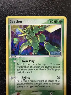 Pokemon TCG Scyther, EX Unseen Forces 46/115 Holo Foil Stamped HP/DMG - Image 2
