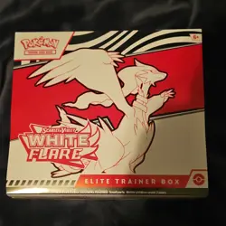 Pokemon Scarlet & Violet White Flare Elite Trainer Box Reshiram Keldeo Tornadus - Image 1