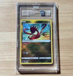 2023 POKEMON SWORD & SHIELD CROWN ZENITH #105/159 RADIANT ETERNATUS TAG 10 PSA - Image 1
