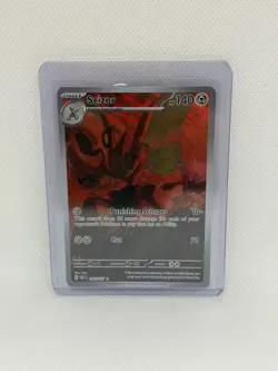 2023 Pokemon: Scarlet & Violet Obsidian Flames Illustration Rare Scizor #205/197 - Image 1