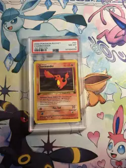 2000 POKEMON ROCKET #50 CHARMANDER 1ST EDITION PSA 8 - Image 1