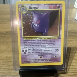 Pokemon Gengar Fossil Holo Rare 5/62 80 HP Wizards of the Coast - Image 1
