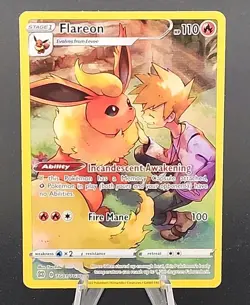 Pokemon Flareon TG01/TG30 Sword & Shield Brilliant Stars Trainer Gallery A - Image 1