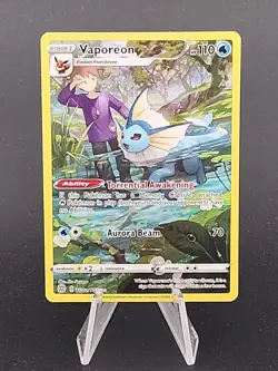 Pokemon Vaporeon TG02/TG30 Sword & Shield Brilliant Stars Trainer Gallery A - Image 1