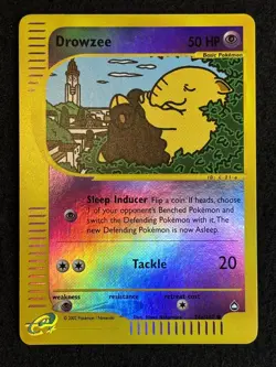 Pokemon Drowzee 74a/147 Aquapolis Reverse Holo - Image 1