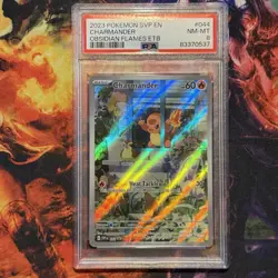 2023 Pokemon SVP EN #044 Charmander Obsidian Flames ETB PSA 8 - Image 1