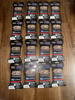 Pokemon TCG 4x PHANTASMAL FLAMES COMPLETE ART SETS, 16 Sleeved Booster Packs - Image 2