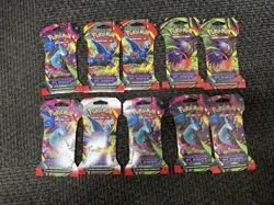 Pokemon Mega Evolution Phantasmal Flames Sleeved Booster Pack Lot Of 10 - Image 1