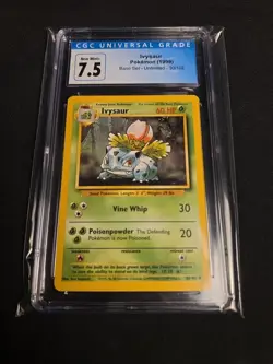 IVYSAUR 30/102 POKEMON 1999 BASE SET CGC 7.5 NEAR MINT - Image 1