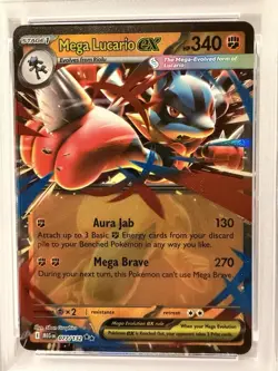 💎 2025 Pokemon MEG EN Mega Evolution Mega Lucario EX 077/132 PSA 10 GEM MINT 💎 - Image 2