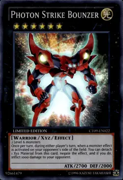 Yu-Gi-Oh! Photon Strike Bounzer Super Rare CT09-EN022 - Image 1