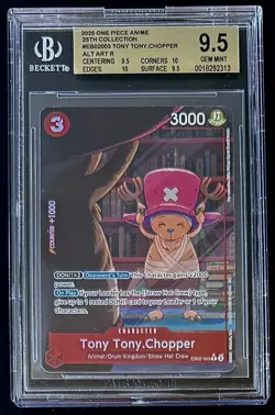 BGS 9.5 One Piece EB02-003 R* Tony Tony.Chopper Alt Art Foil - English - Graded - Image 1