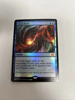 Mana Drain Foil Card #057 MTG LP - Image 1