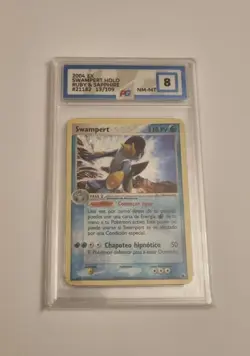 Swampert Pokemon Card Spanish 13/109 Holo Shiny Rare Unlimited Graded PG 8 - Image 1