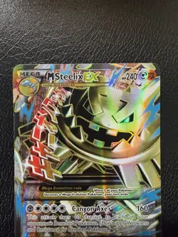 M Steelix EX 109/114 XY Steam Siege Full Art Ultra Rare Holo Pokemon Card MP - Image 2