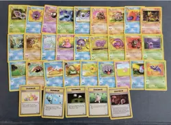 Complete Set Of 32 Uncommon & Common 1999 Fossil Set Pokemon Cards Unlimited - Image 1