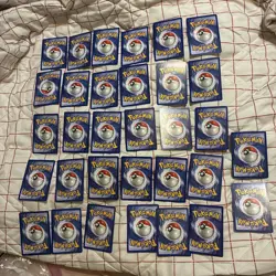 Complete Set Of 32 Uncommon & Common 1999 Fossil Set Pokemon Cards Unlimited - Image 2