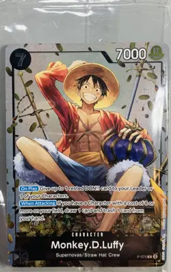Monkey.D.Luffy (Tin Pack Set Vol. 2) Sealed P-075 One Piece Promotion Cards Foil - Image 1