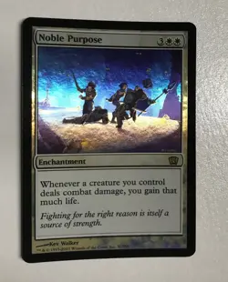*FOIL* NOBLE PURPOSE 8th Edition MTG Magic the Gathering Rare card - Image 1