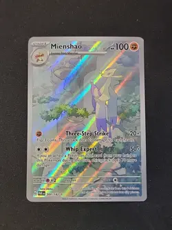 Pokemon Mienshao TCG SV04 Paradox Rift Holo Card 200/182 Illustration Rare - Image 1