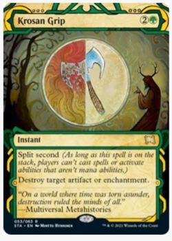 MTG Magic Strixhaven Mystical Archives Krosan Grip Instant Rare NM+ - Image 1