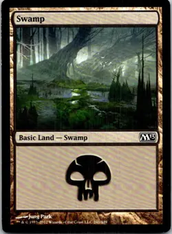 Swamp (241) Magic The Gathering 2013 Light Play - Image 1