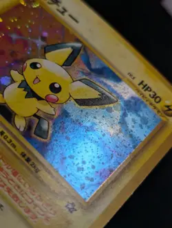 Pokemon Japanese Neo Genesis Pichu Holo Rare No. 172 NEAR MINT - Image 5