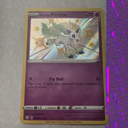 Galarian Ponyta - SV047/SV122 - Shiny Holo Rare Pokemon Shining Fates Mint - Image 1