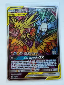 Pokemon TCG Hidden Fates Moltres & Zapdos & Articuno GX SM210 Promo NM - Image 1