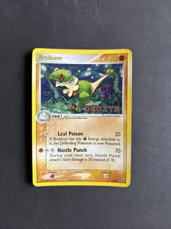 Pokemon TCG Breloom EX Deoxys 3/107 Reverse Holo Holo Rare 2005 Nintendo - MP/LP - Image 1