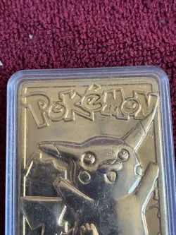 Pikachu Metal Gold Card UPC Pokemon 25th Anniversary Celebrations 58/102 Promo - Image 4
