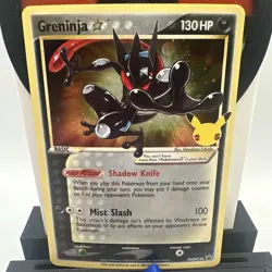 Pokemon TCG - Greninja Gold Star Holo Promo SWSH144 - SWIRL - NEAR MINT - Image 3